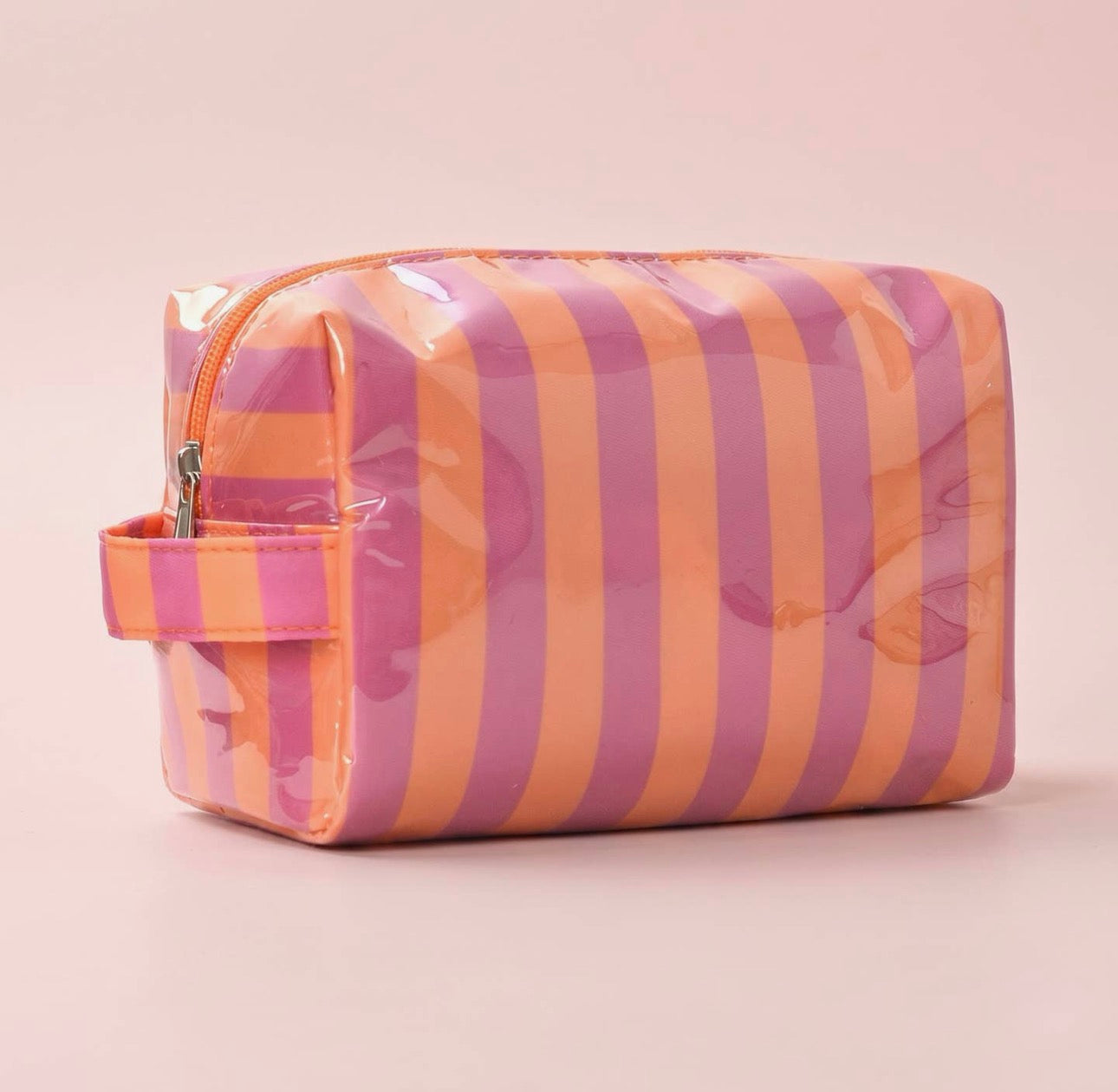 Jelly Makeup Pouch - Pink/Orange
