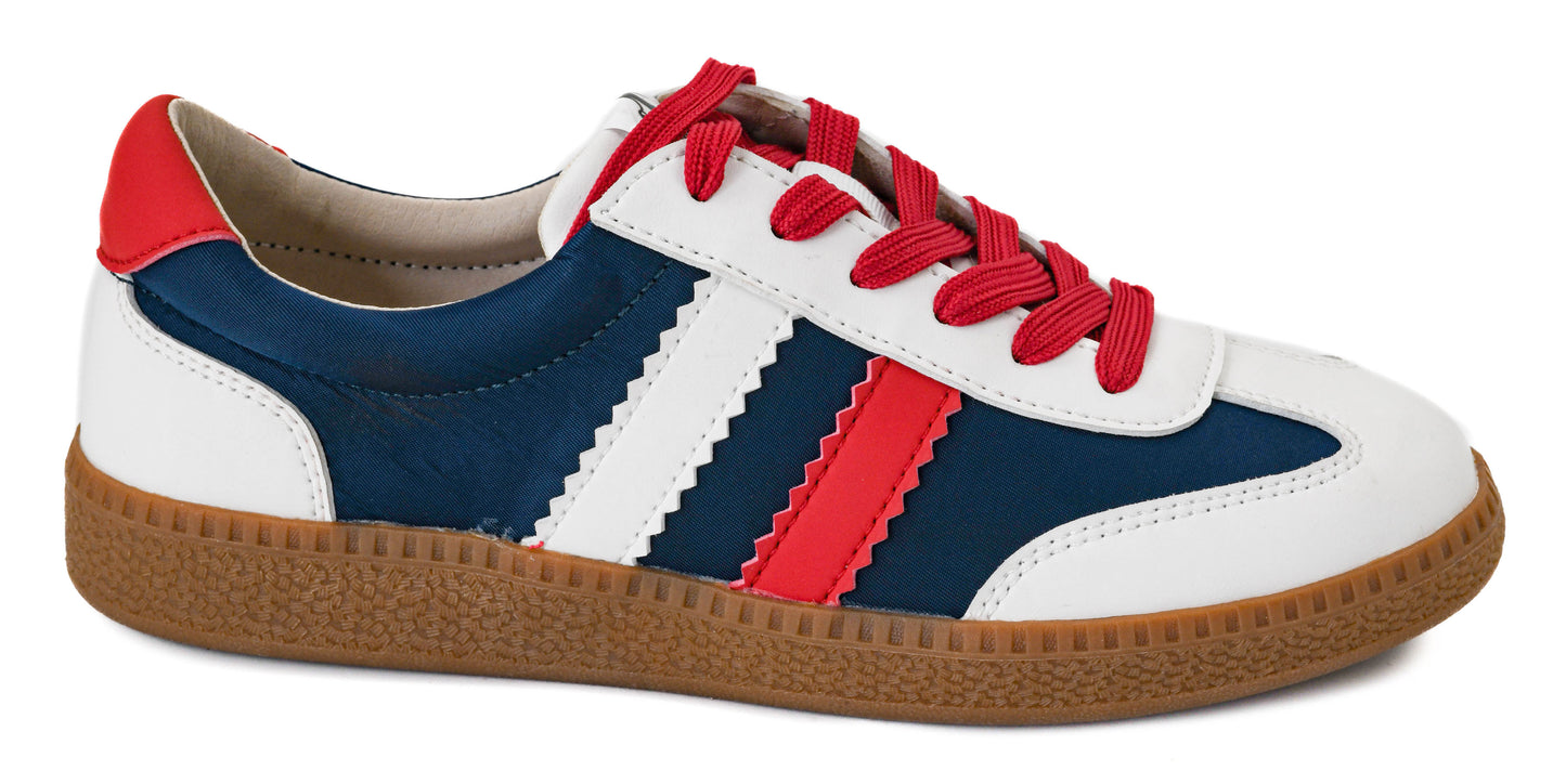 Corkys Heads Up Sneakers - Red, White, and Blue
