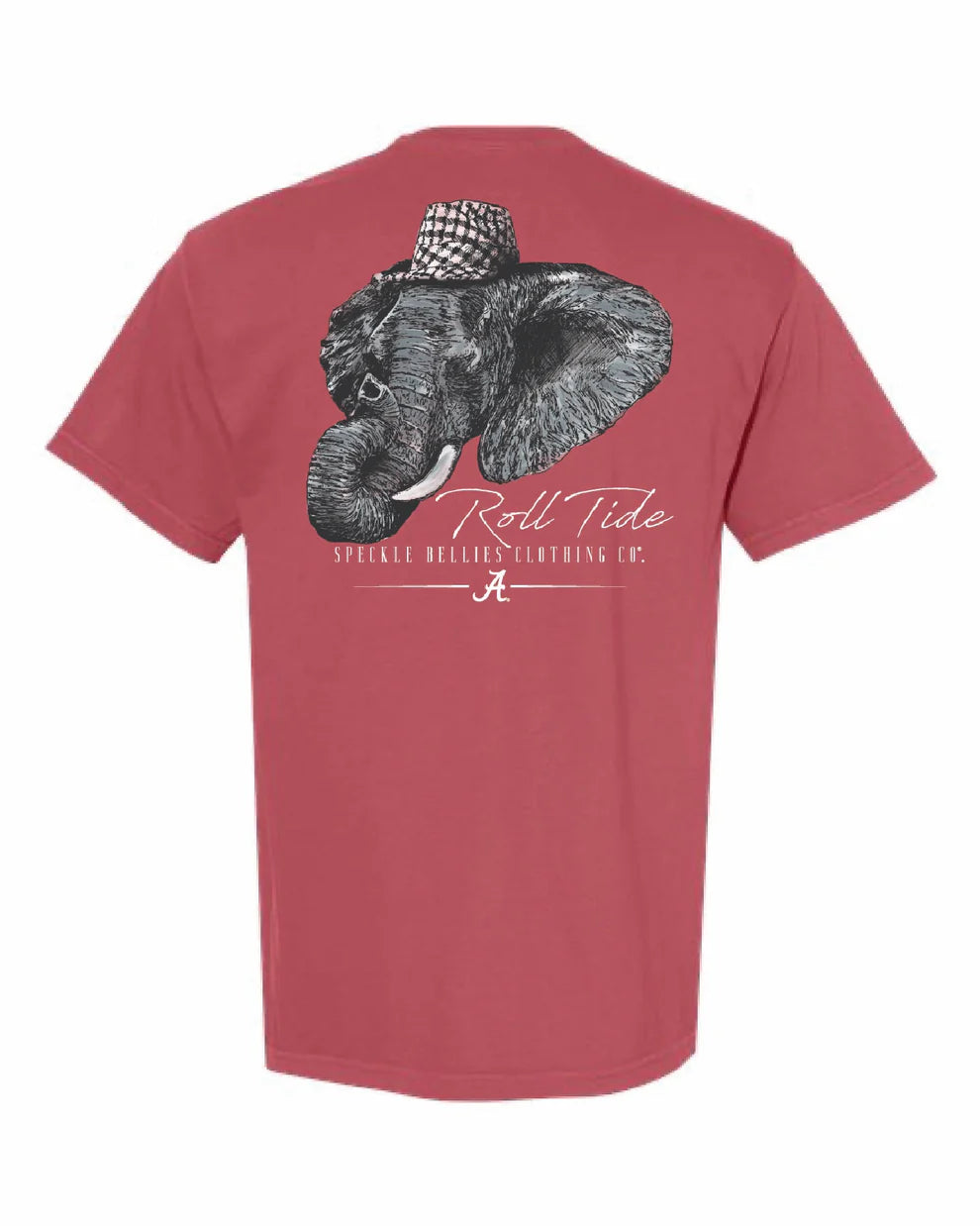Speckle Bellies Alabama Houndstooth Elephant Tee
