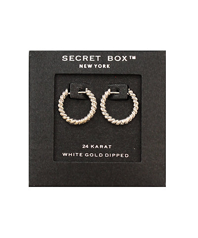 Twisted Gold Dipped Hoops