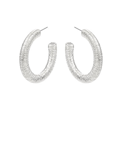 Wrapped Wire Metal Hoops