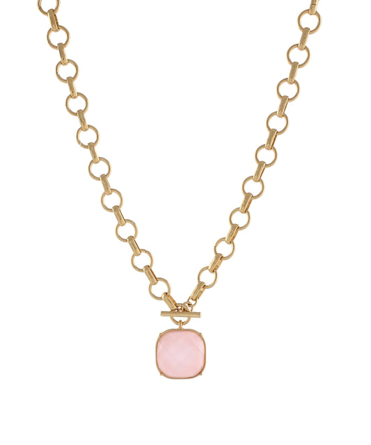 Faceted Stone Necklace