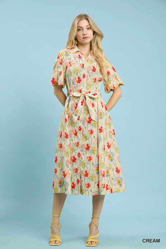 Where Would I Be Dress - Cream