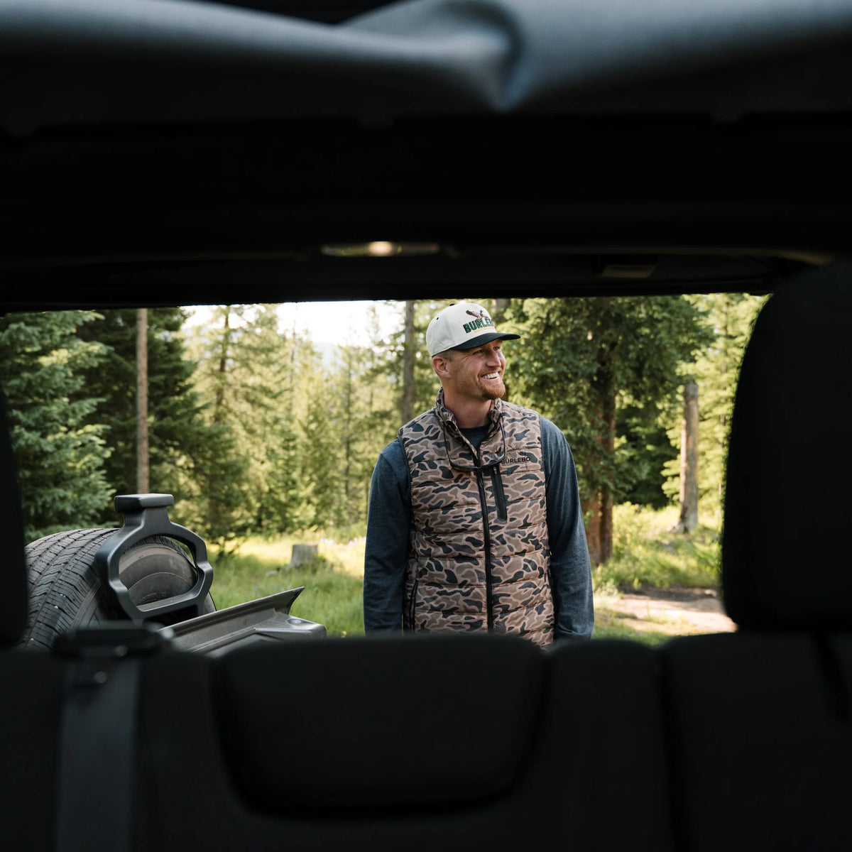 Burlebo Puffer Vest - Gauge Camo