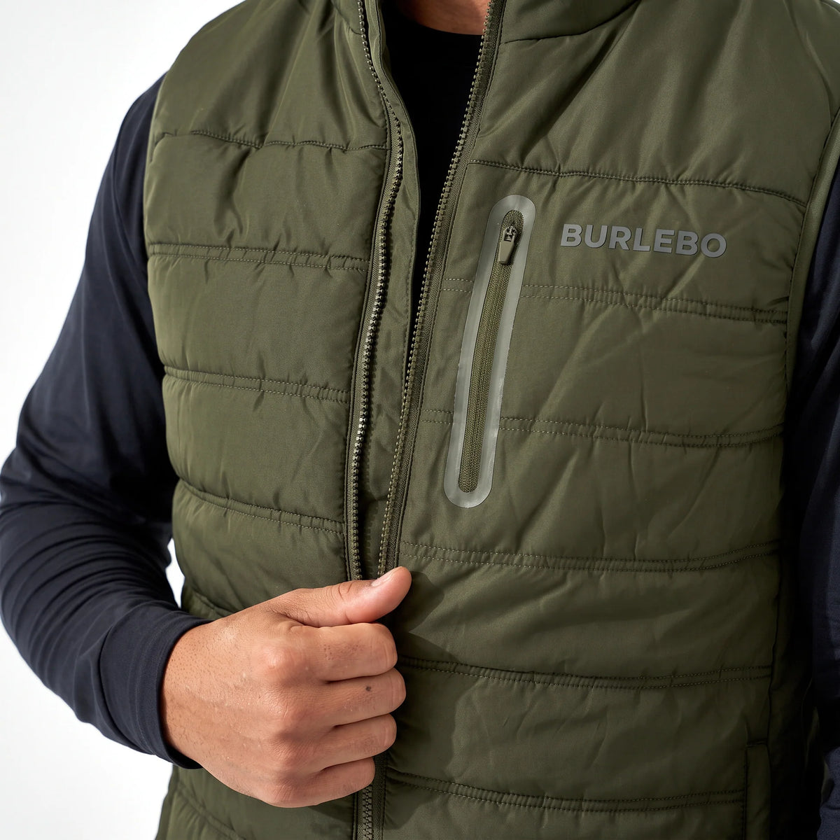 Burlebo Puffer Vest - Mallard Green