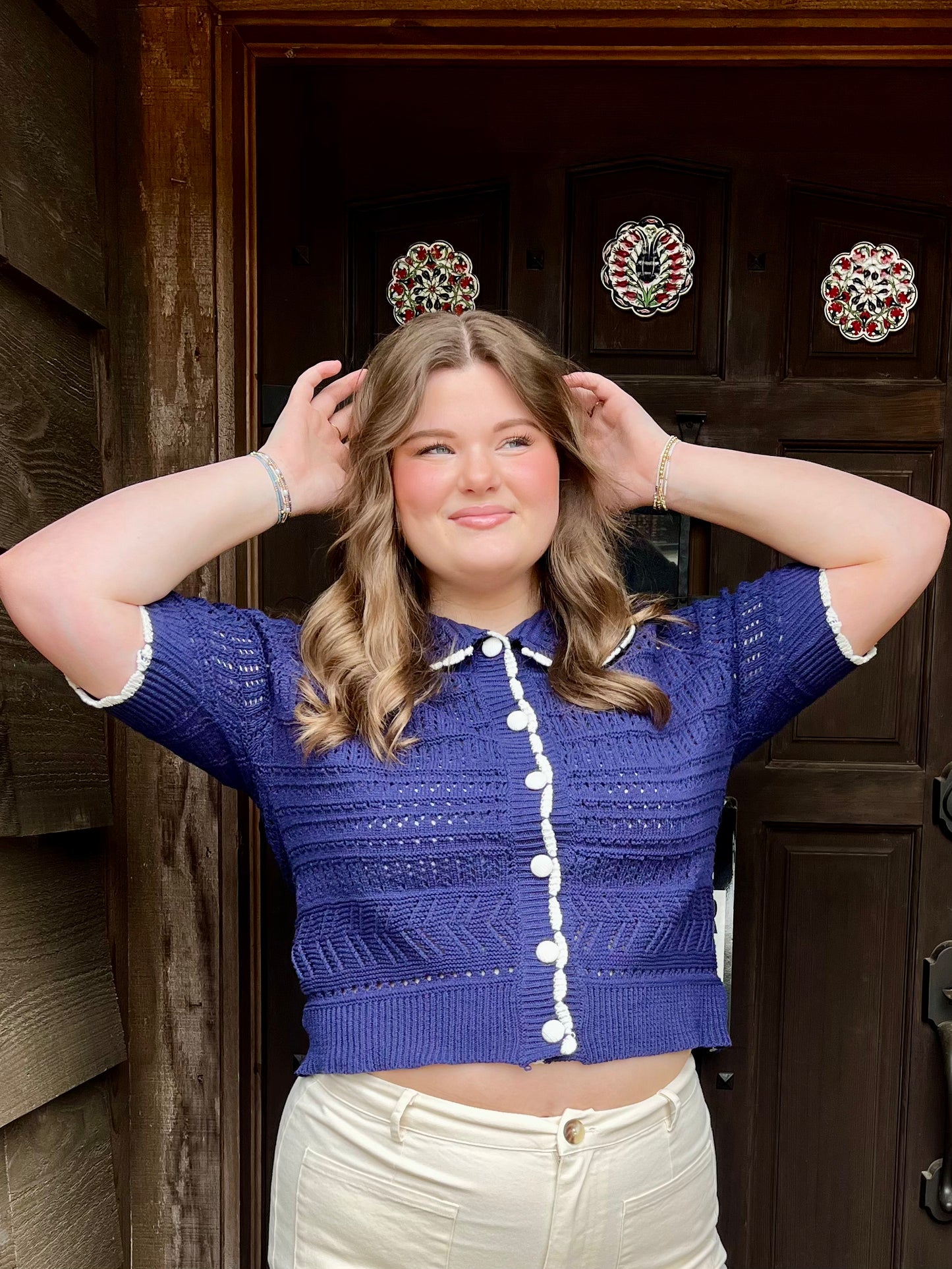 Monumental Moments Top - Navy