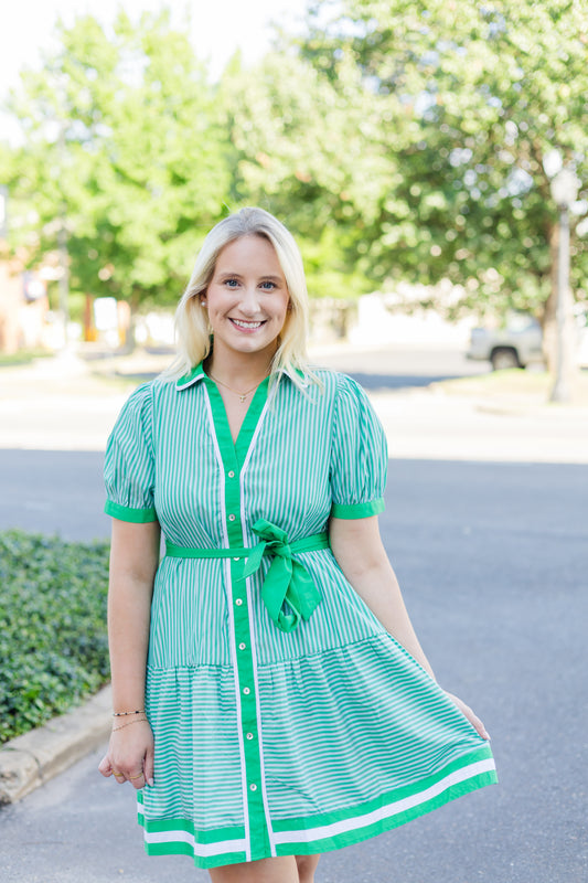Going in Style Mini Dress - Green