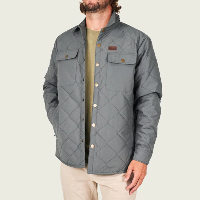 Marsh Wear Saluda Puff Shacket- Charcoal