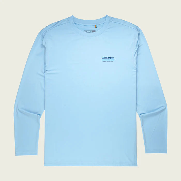 Marsh Wear Gradient UPF Long Sleeve - Light Blue
