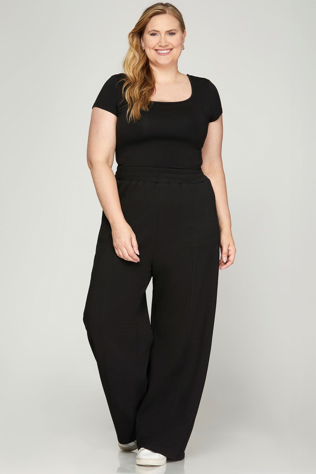 Let's Chill Scuba Pants- Black