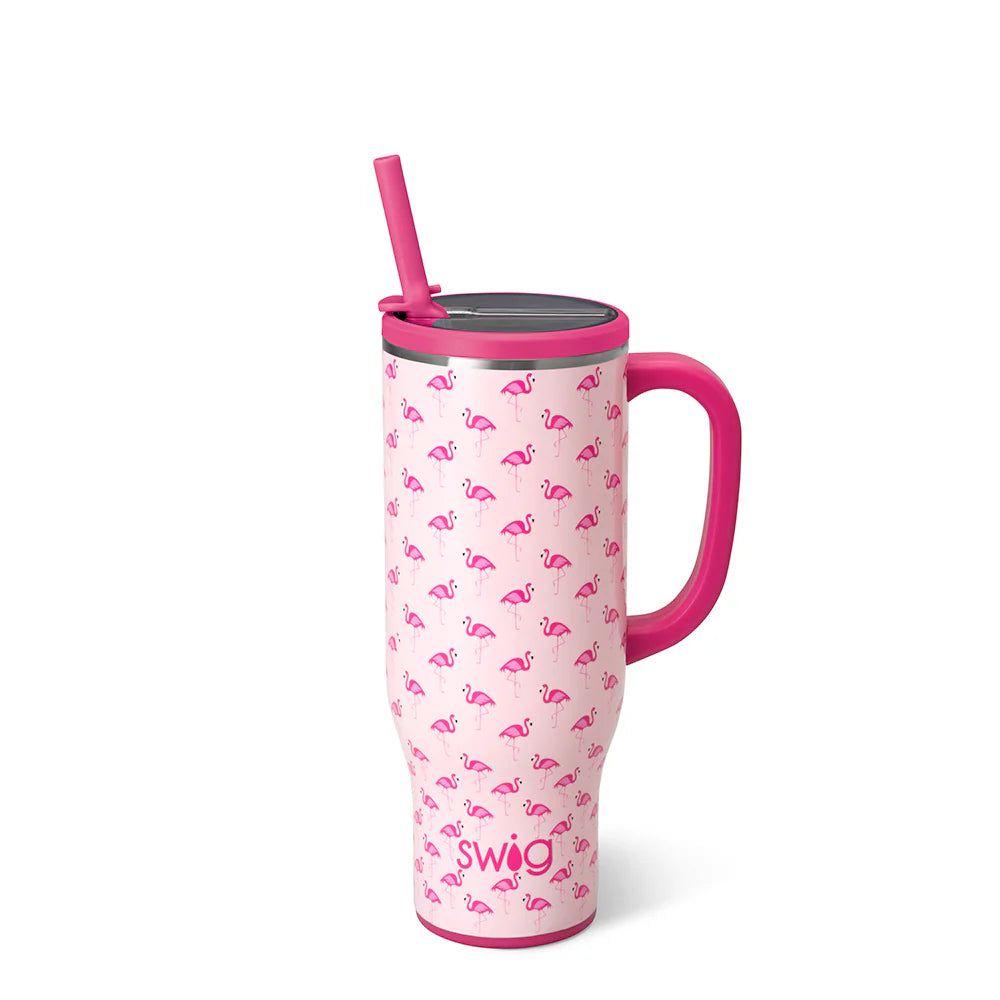 Swig 30oz Mega Mug - Flamingos