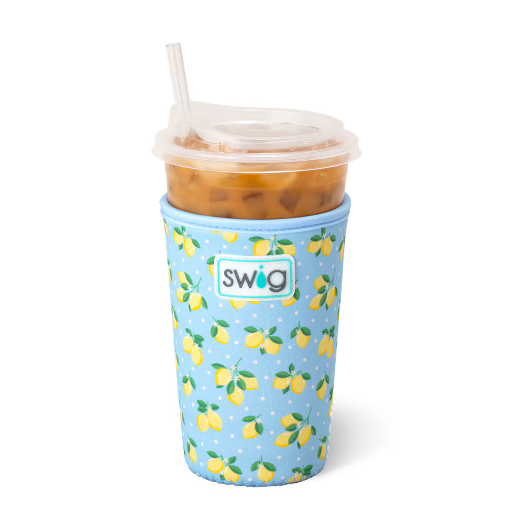 Swig Medium Iced Cup Coolie - Lemon Meringue