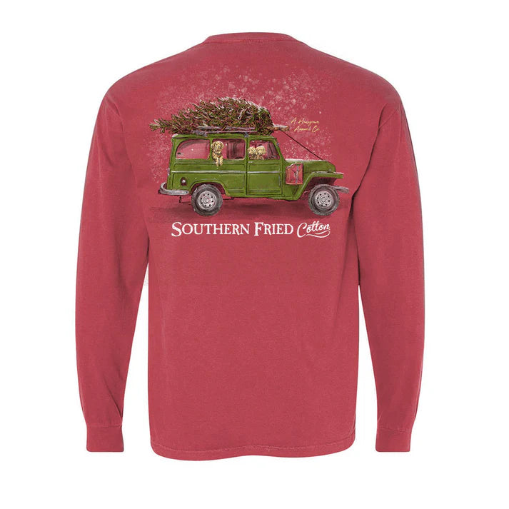 SoFriCo Christmas Jeep Long Sleeve Tee