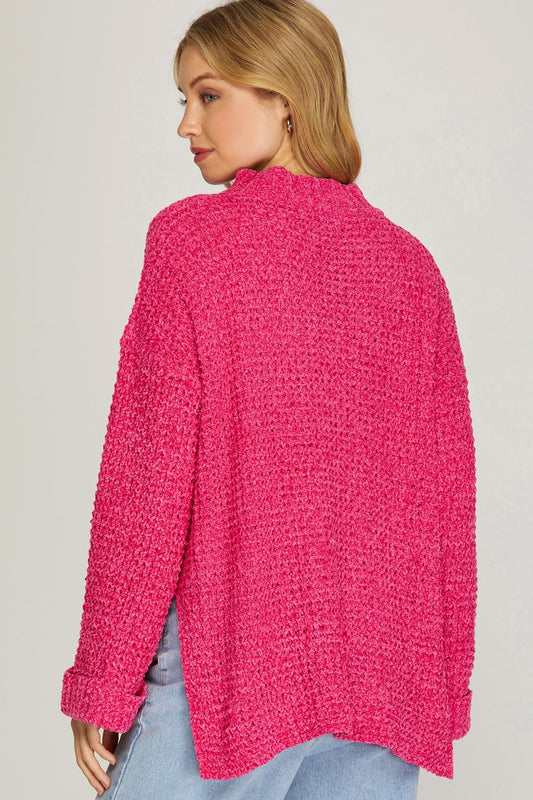 Soft and Cozy Sweater - Hot Pink