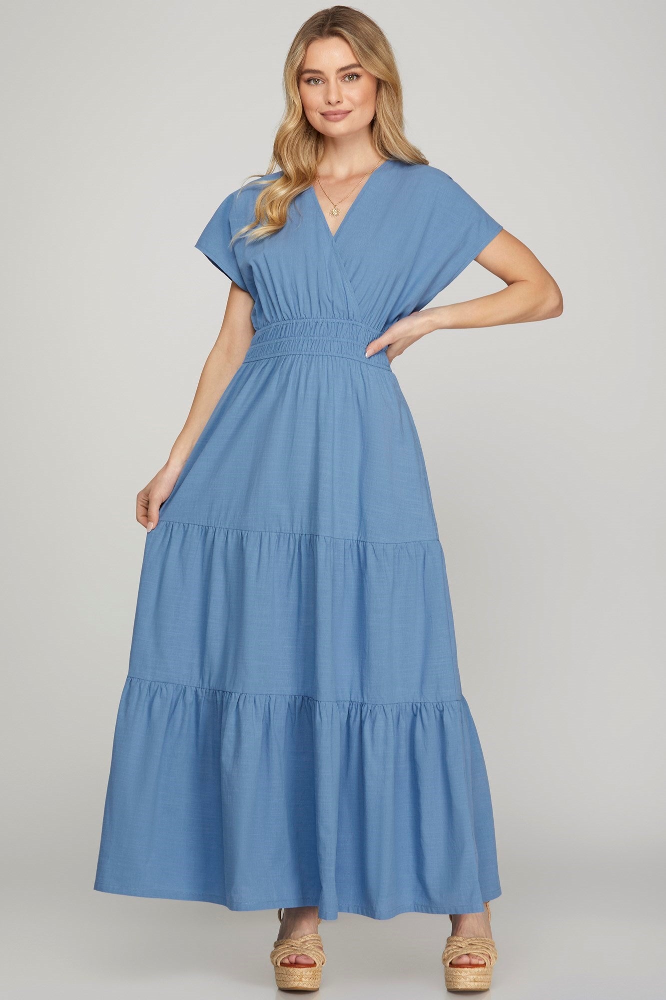 Blissful Blues Maxi Dress