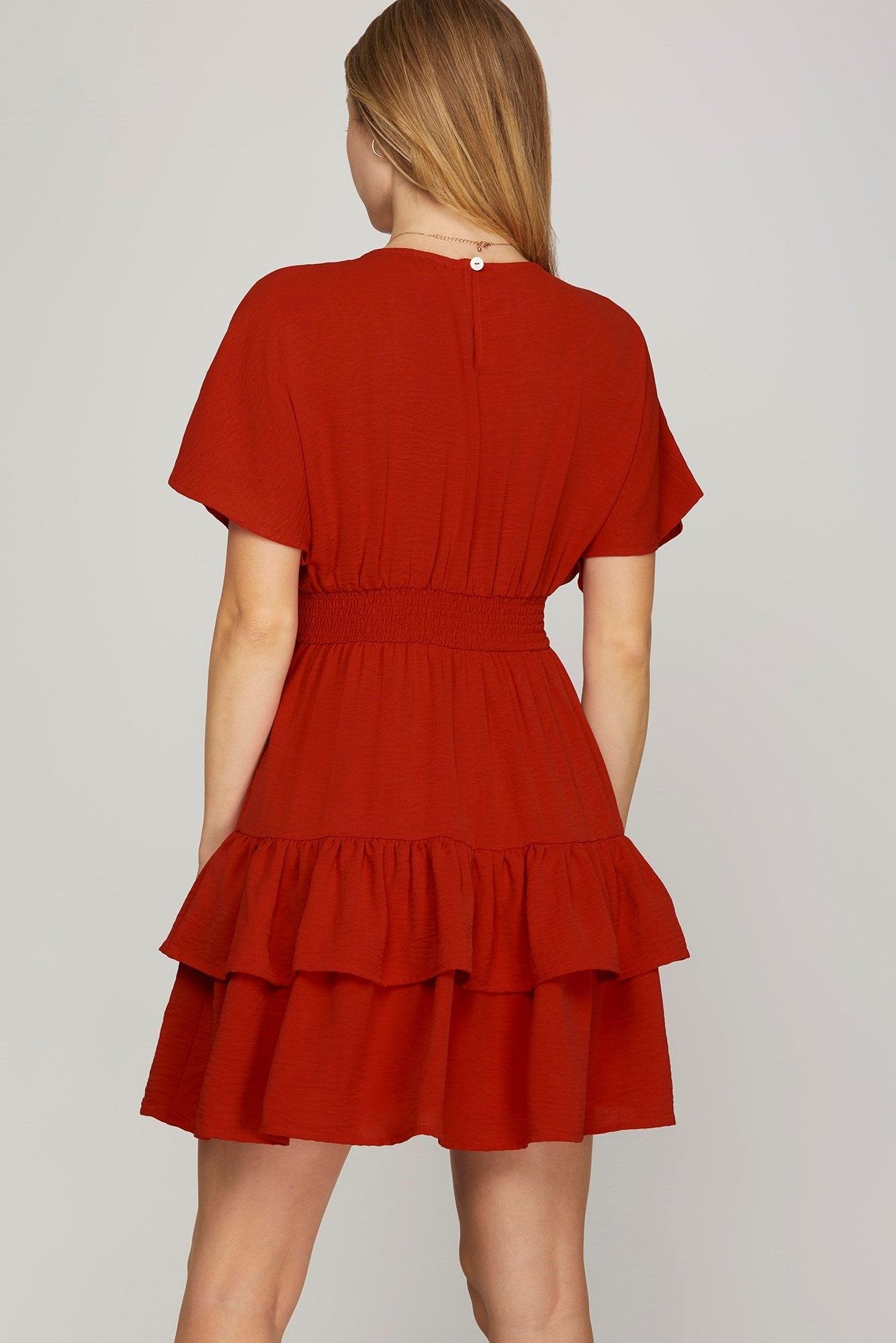 Getting Into Trouble Mini Dress- Red
