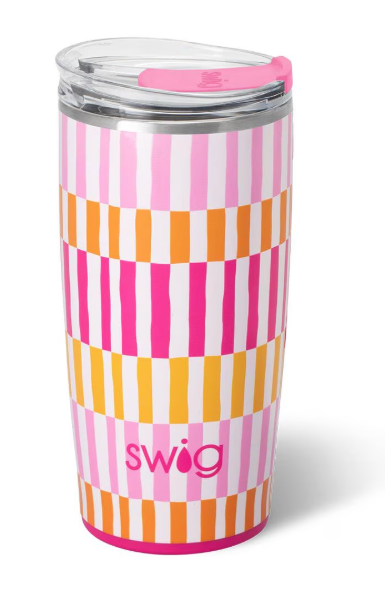 Swig 22oz Travel Mug- Sherbet Stripe