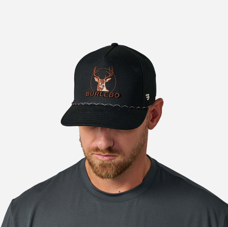 Burlebo Buck Black Rope Cap