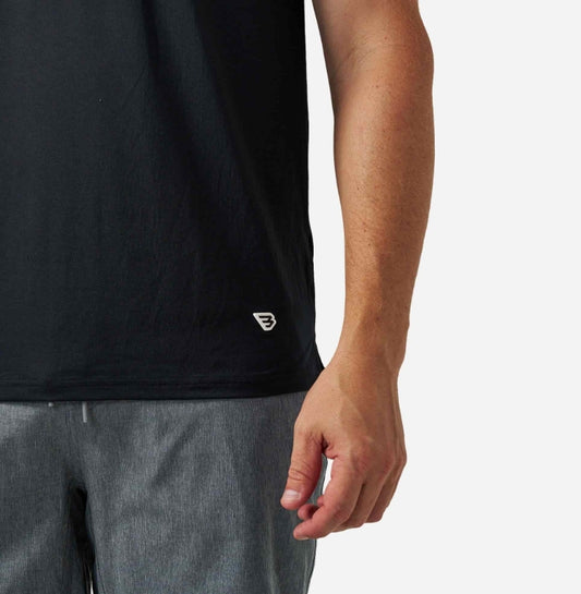 Burlebo Flying B Logo Go To Tee - Black and Classic Deer Camo