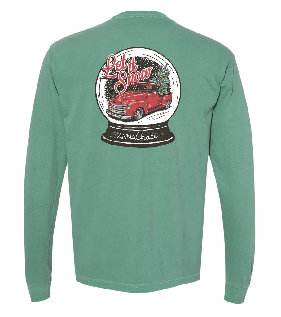 Anna Grace Snowglobe Truck Long Sleeve