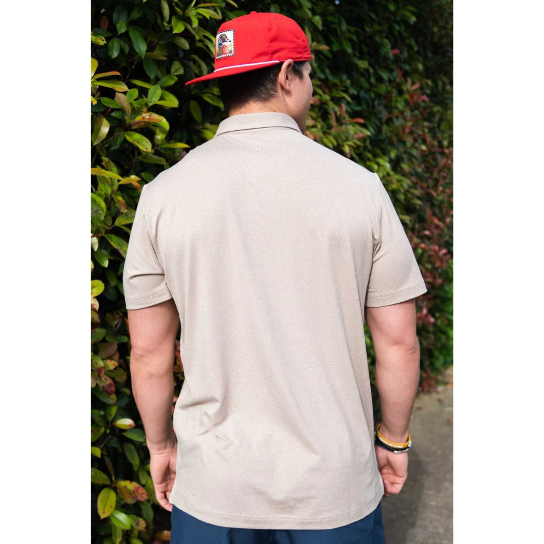 Burlebo Performance Polo - Heather Khaki