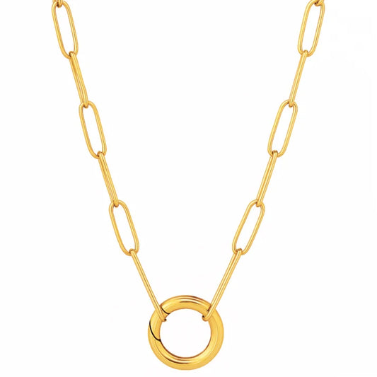 Ellie Vail Margaret Paperclip Push Clasp Necklace