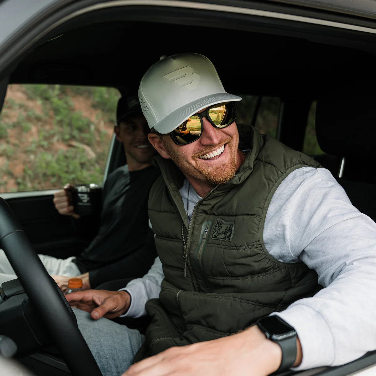 Burlebo Puffer Vest- Mallard Green