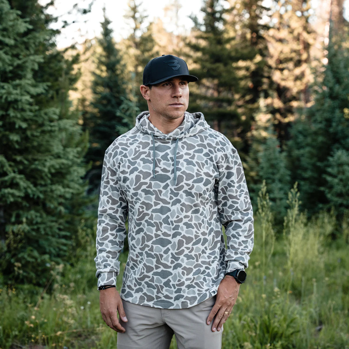 Burlebo Thermal Hoodie- Classic Deer Camo