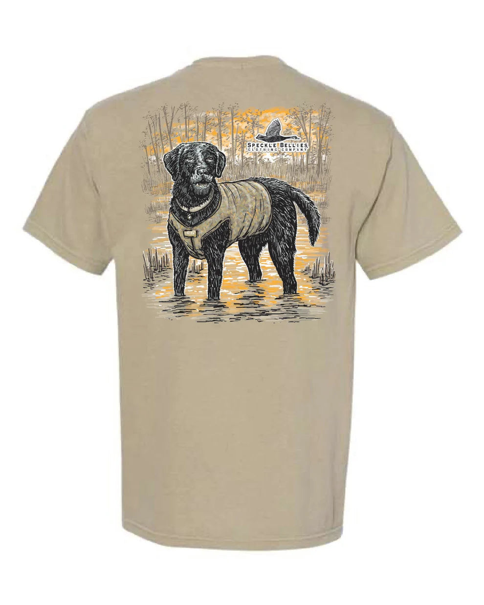 Speckle Bellies Water Lab Vest Pocket Tee