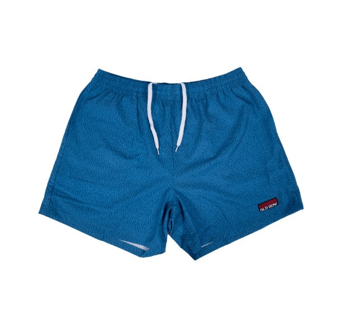 Old Row Blue Swim Trunks