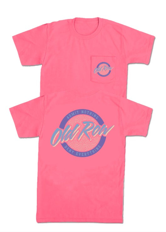 Old Row Circle Logo Pocket Tee - Crunchberry