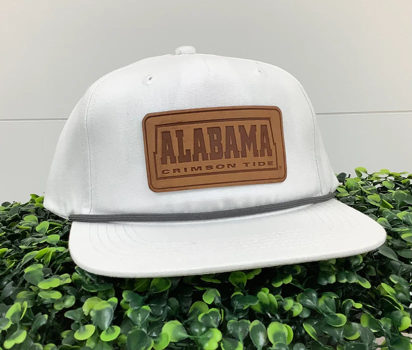 Speckle Bellies Leather Alabama Patch- Salt