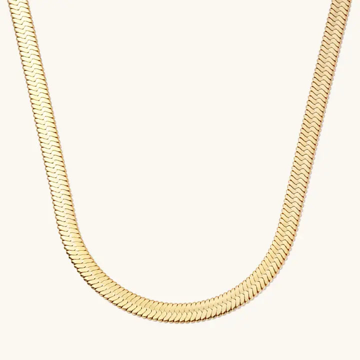 Nikki Smith 5mm Wide Herringbone Necklace