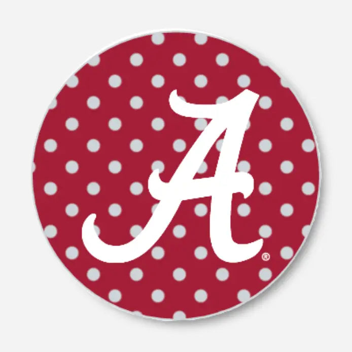 Alabama Gameday Button - Polka Dots