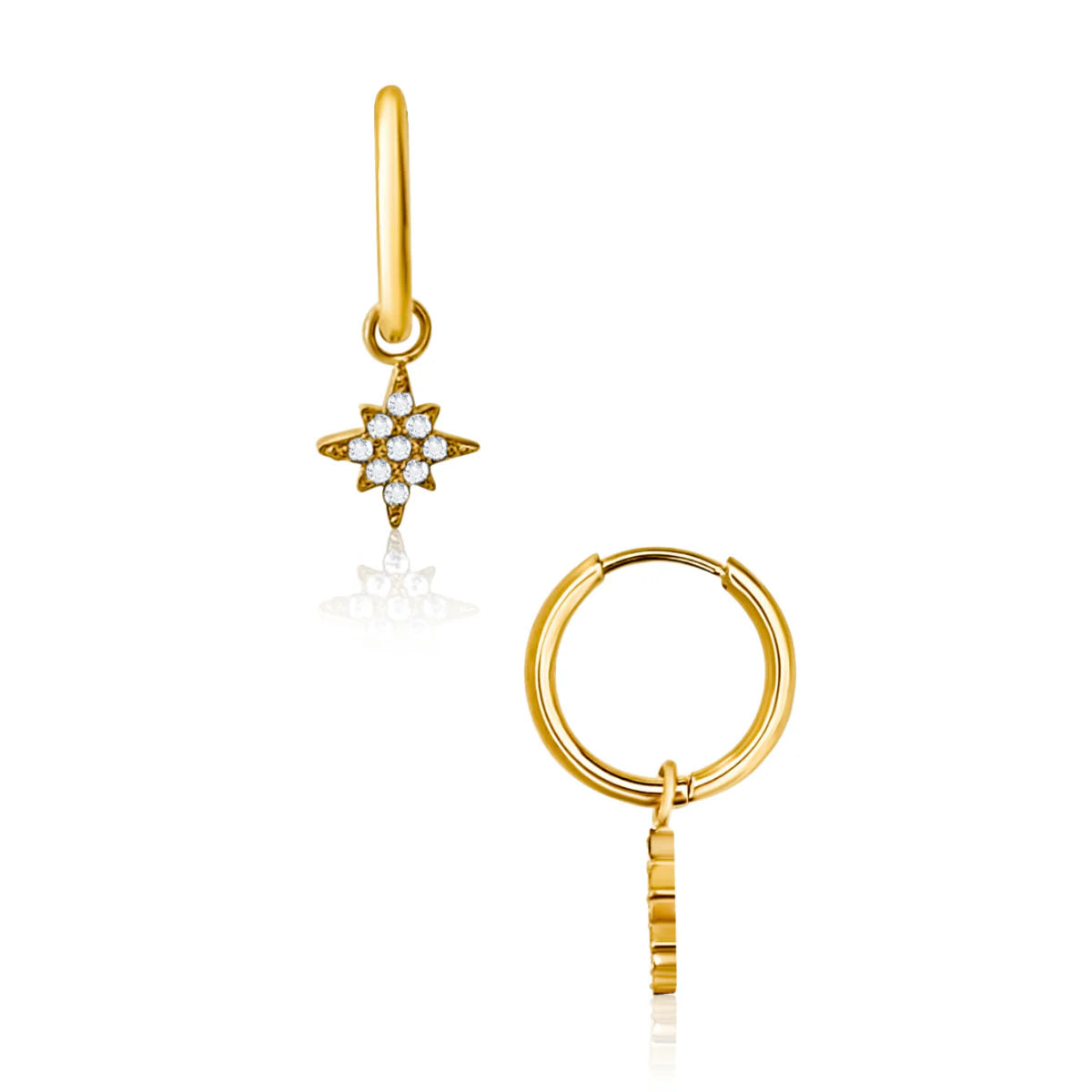 Ellie Vail Neely North Star Huggie Hoop Earring
