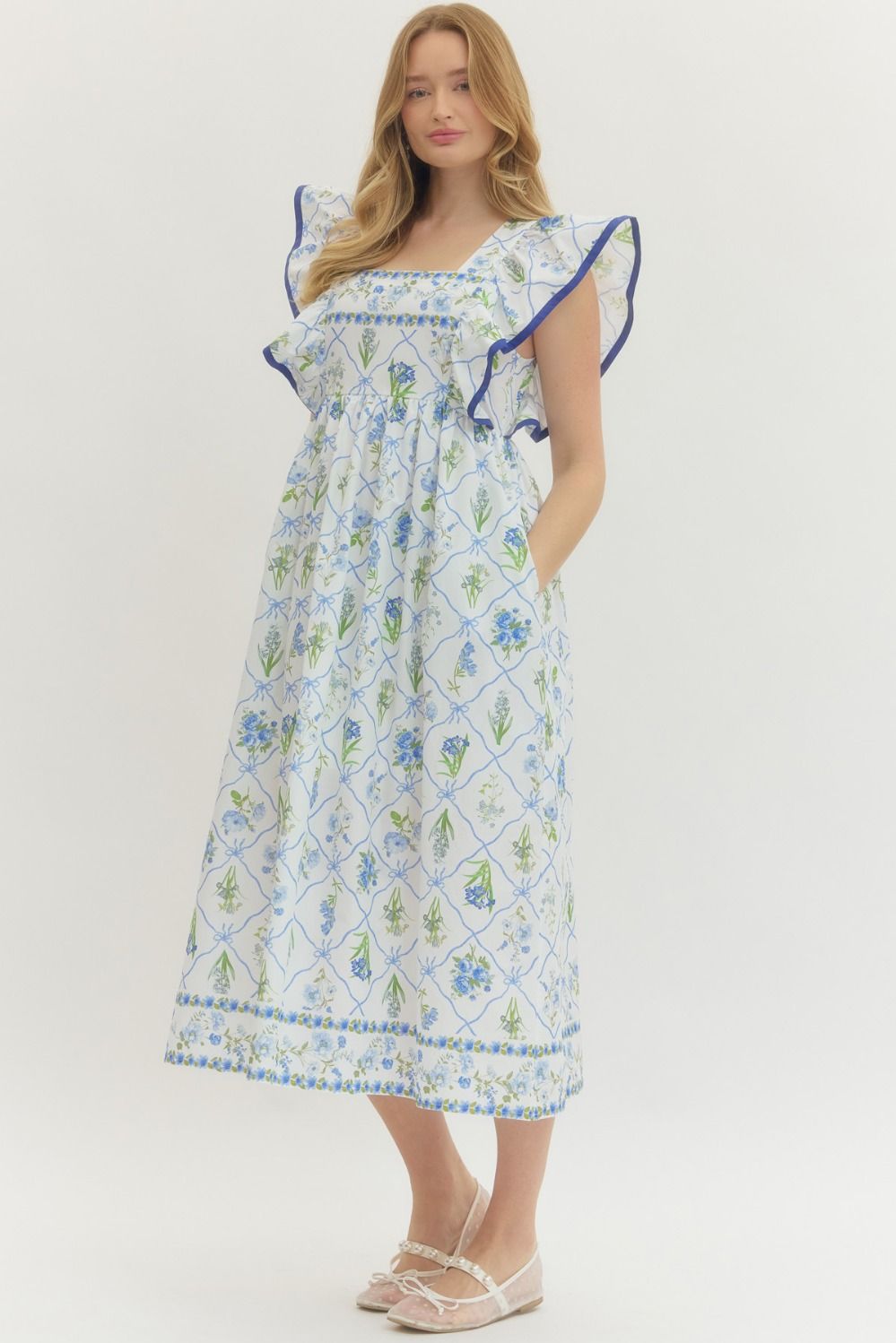 Childhood Home Dress - Blue