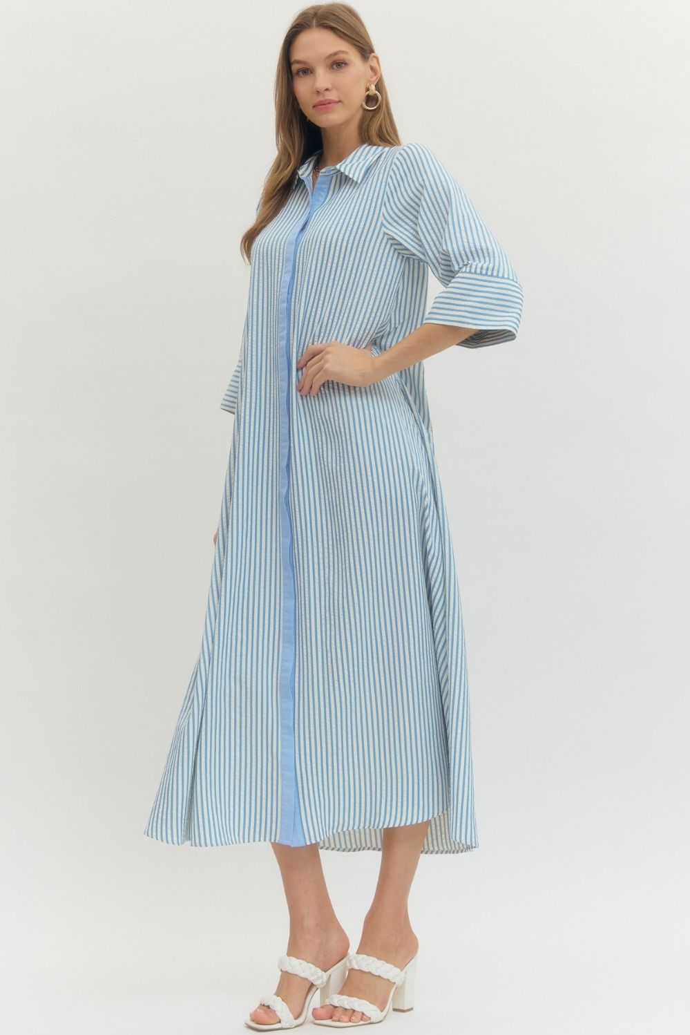 The Kinsley Dress - Blue