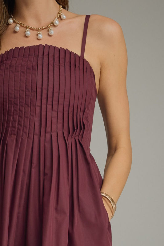 Can't Catch Me Now Dress - Merlot