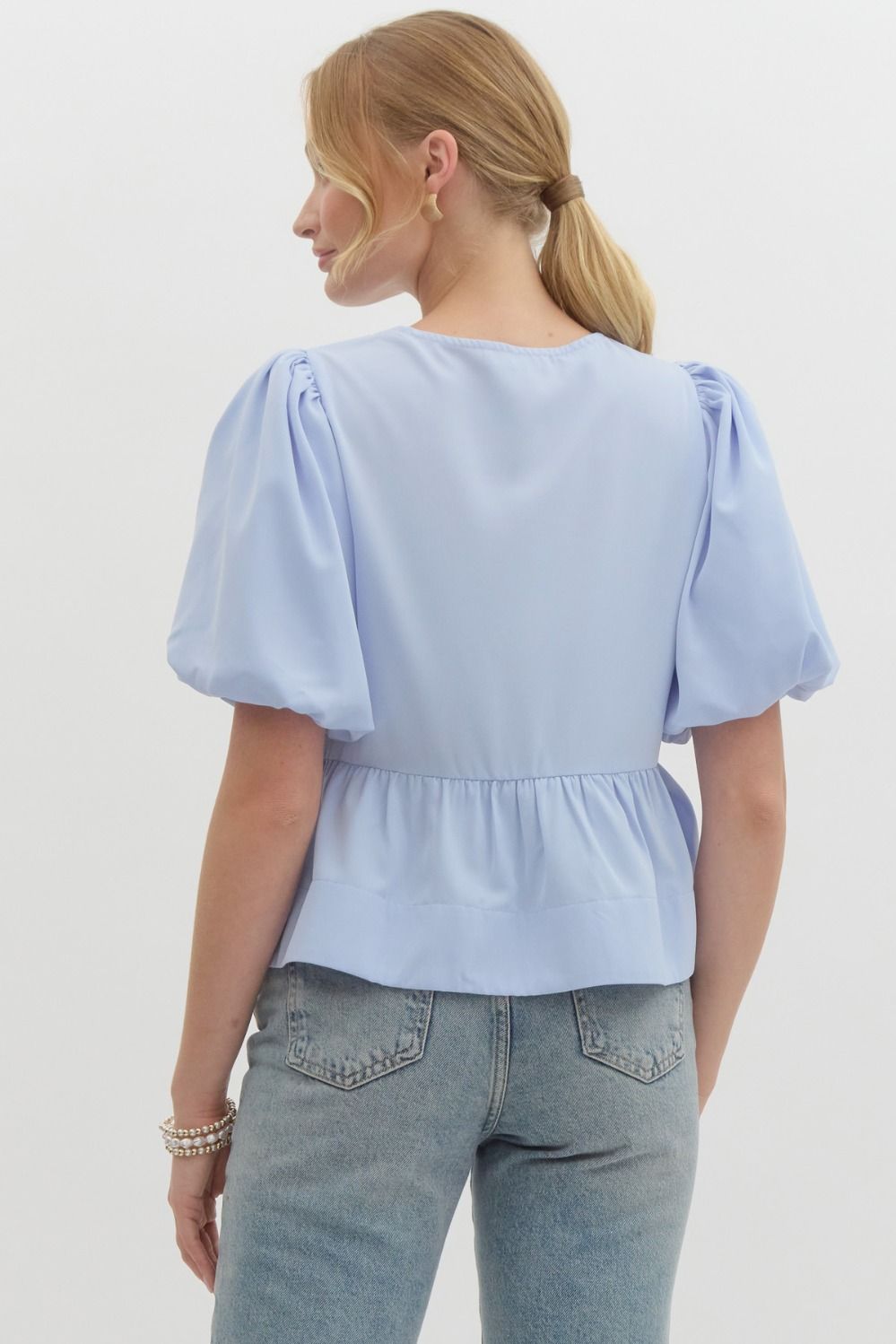 Choosing Peace Top - Baby Blue