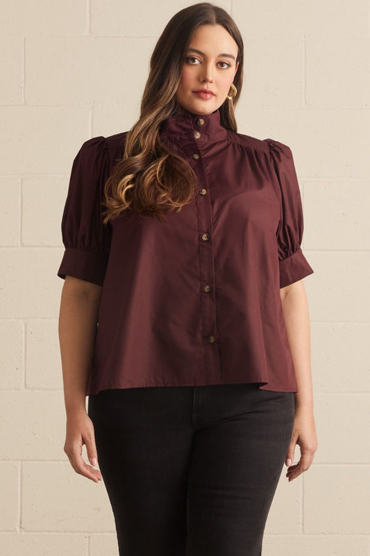 Libra Top - Burgundy