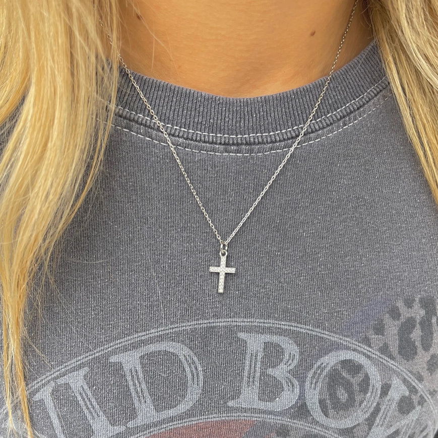 Nikki Smith Crystal Cross Necklace