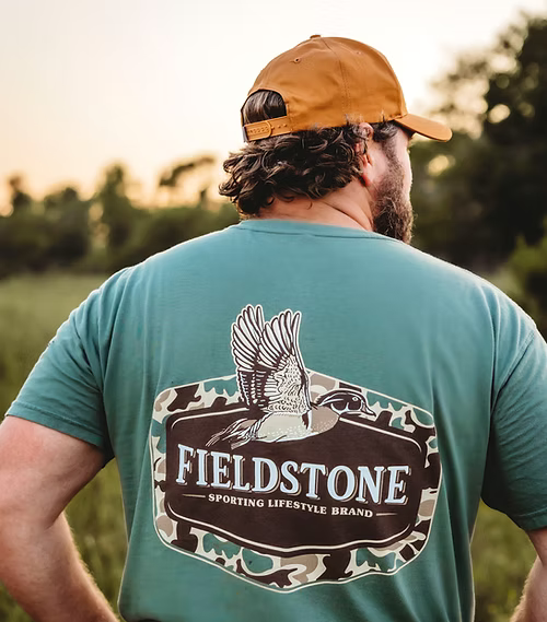 Fieldstone Camo Wood Duck Tee