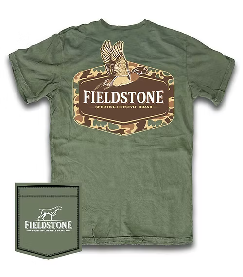 Fieldstone Camo Wood Duck Tee