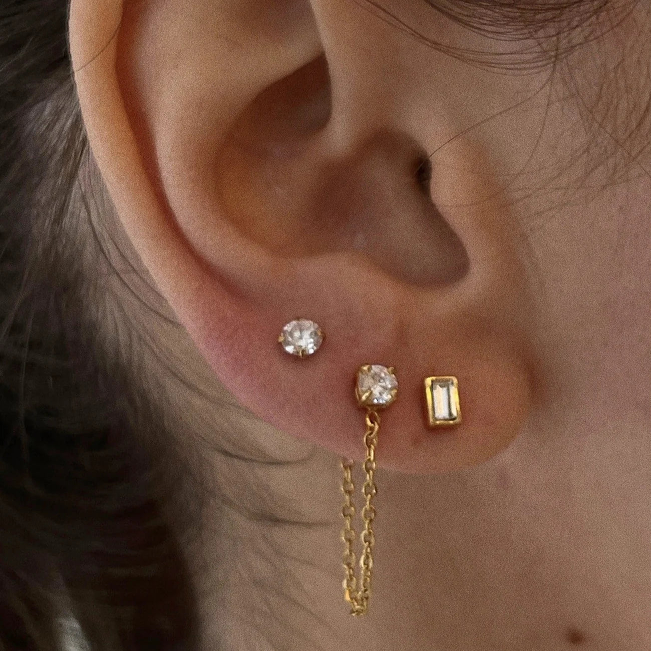 Ellie Vail Sloane Chain Stud Earring
