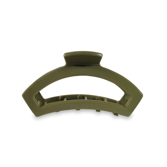 Teleties Large Olive Open Claw Clip