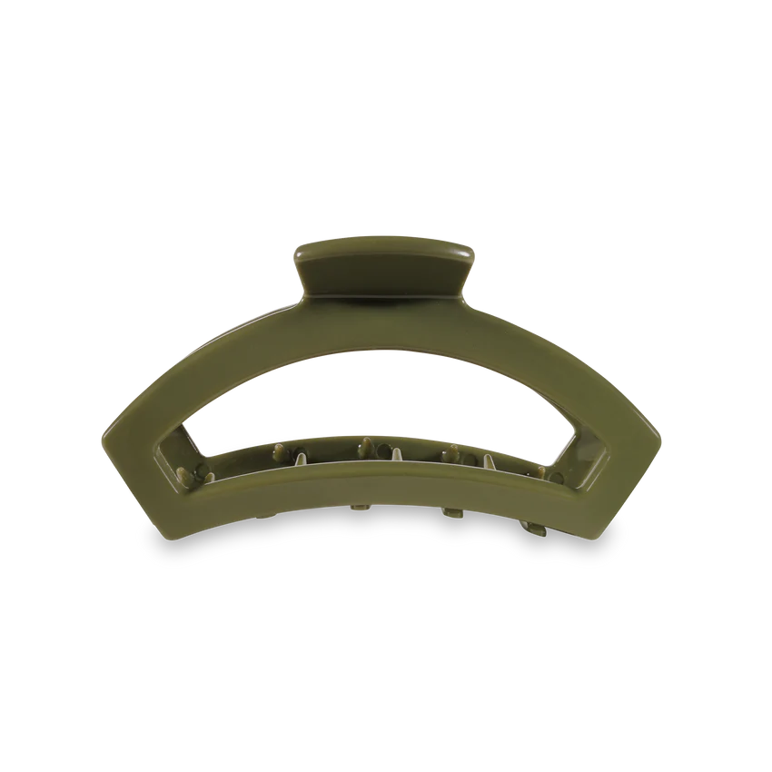 Teleties Medium Olive Open Claw Clip