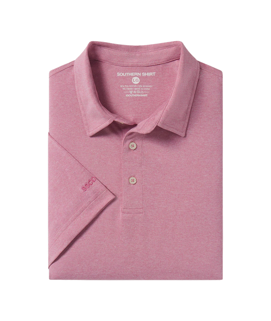 Grayton Heather Polo - Mellow Mauve