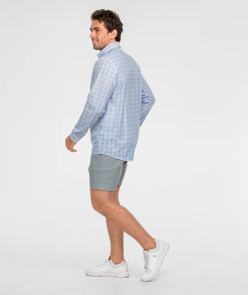 Samford Check Button Up - Hydrangea