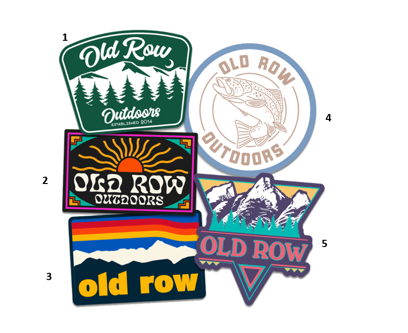 Old Row Outdoors Stickers
