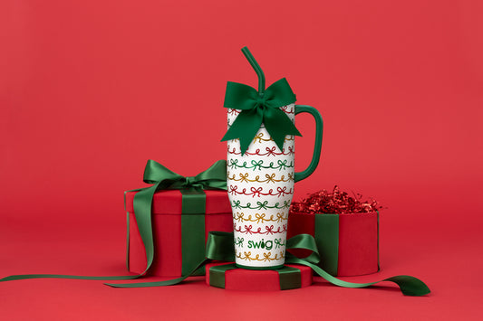 Swig 40oz Mega Mug - Christmas Bows